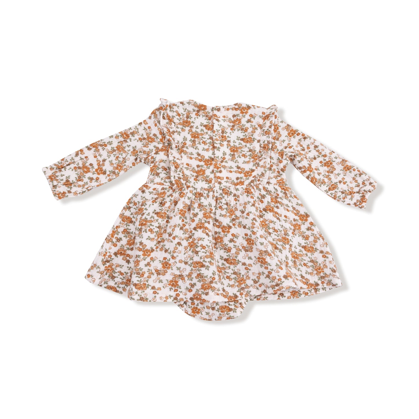 Ruffle Long Sleeve Bubble with Skirt