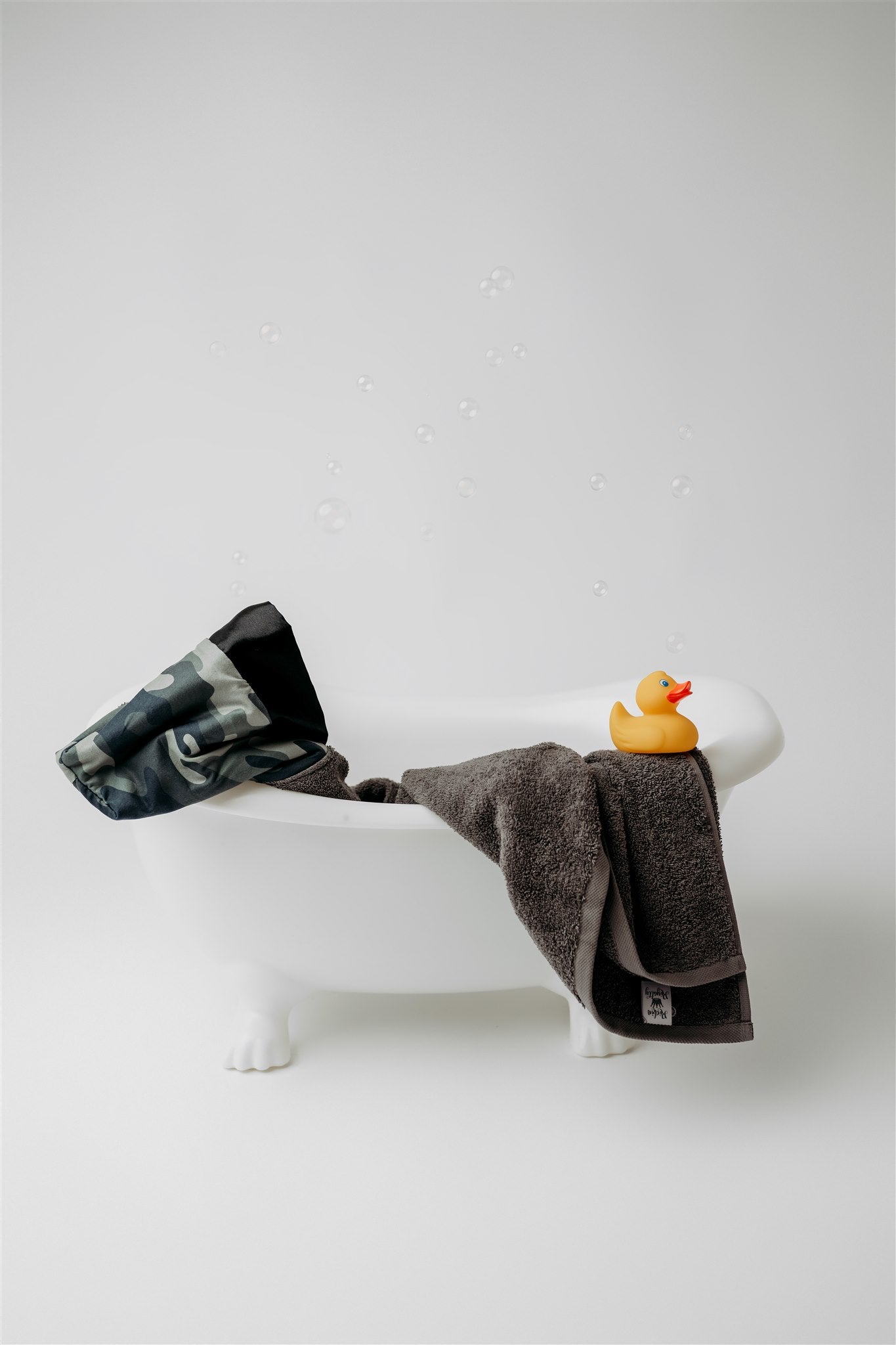 Plush Hooded Bath Towel- Camo