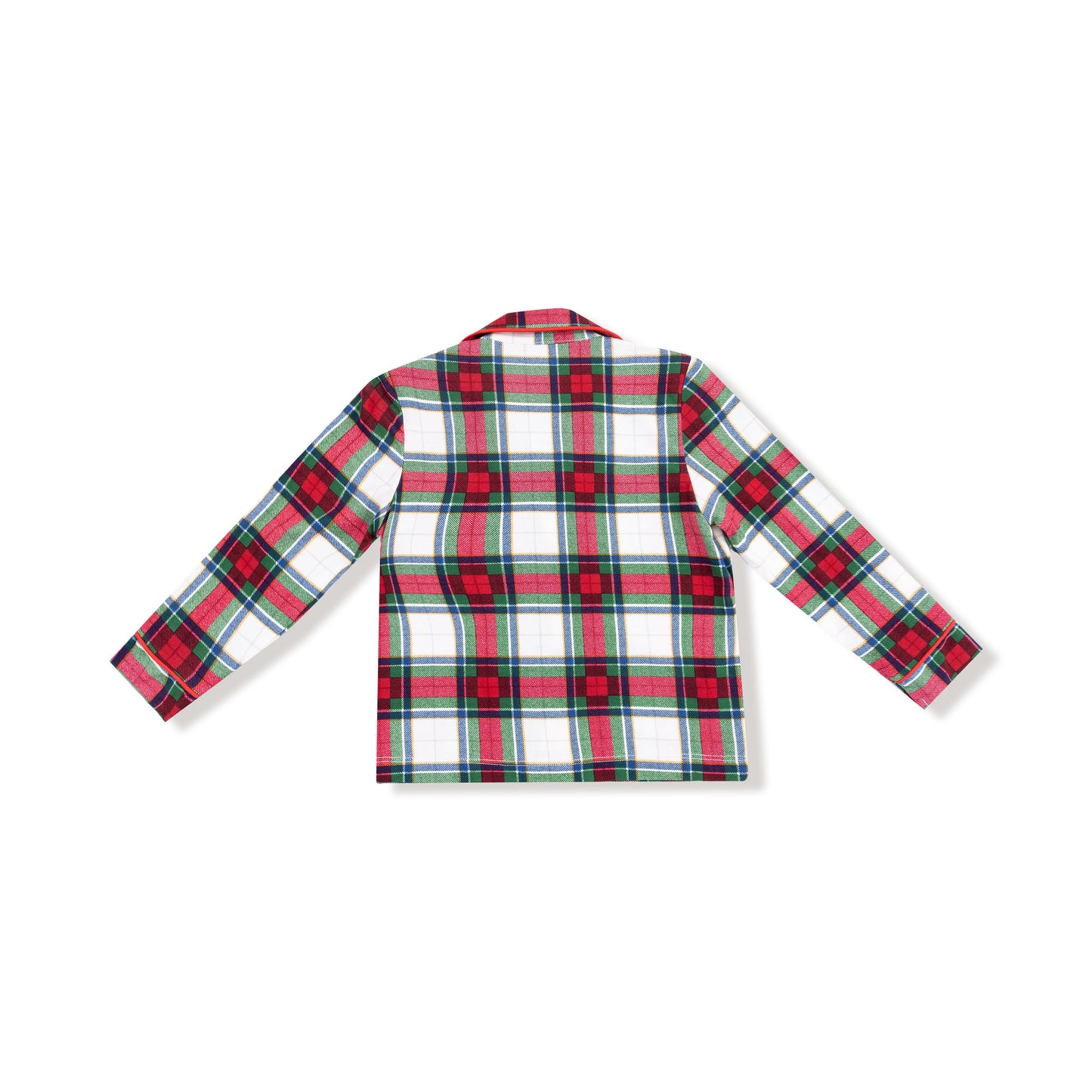 Holiday Plaid - Kids Long Sleeve Coat Style with Pant