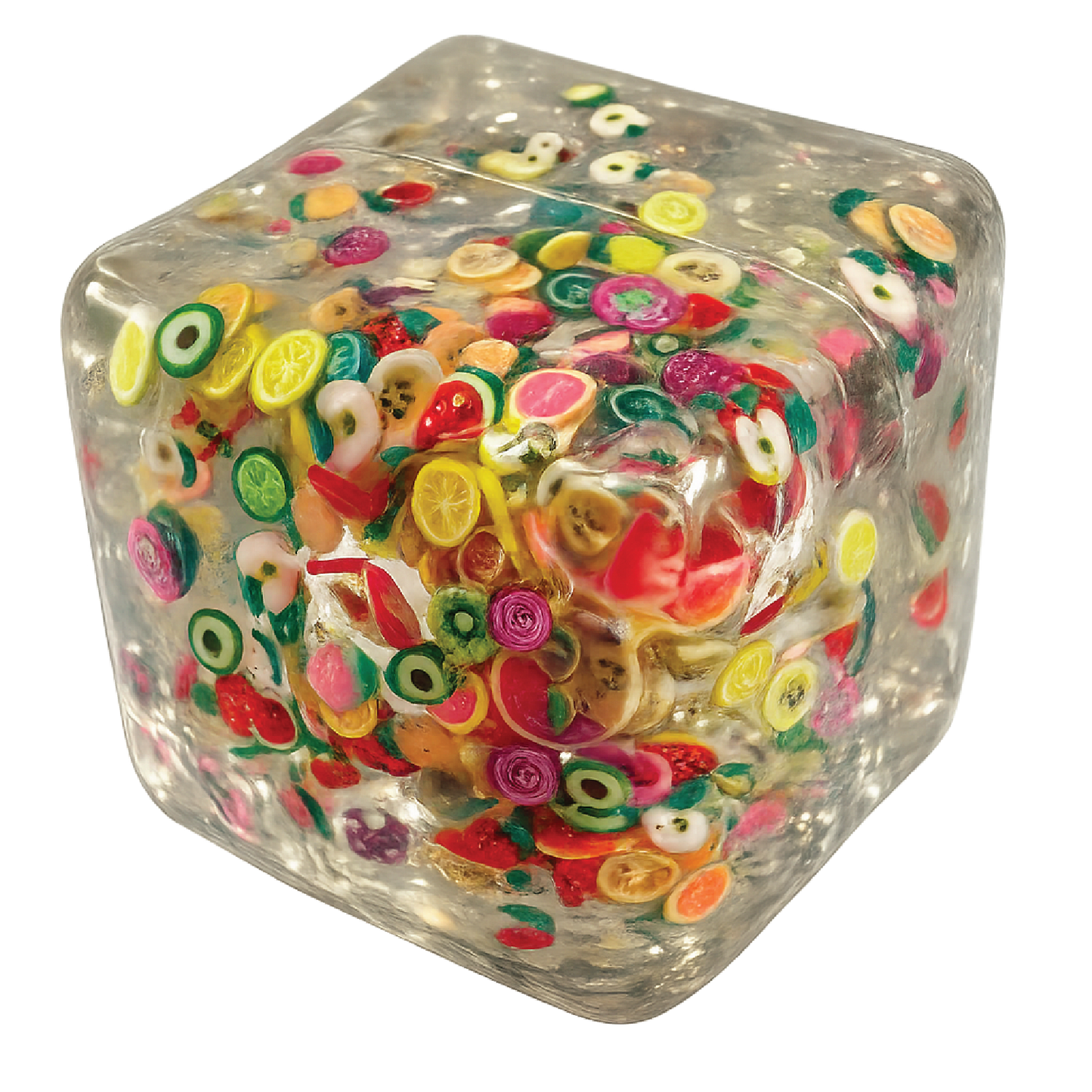 Fun Doh Squishy Charm Cube Sensory Fidget Toy – Assorted Styles