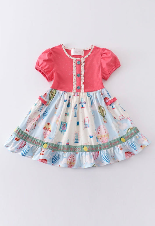 Platinum hot air balloon dress