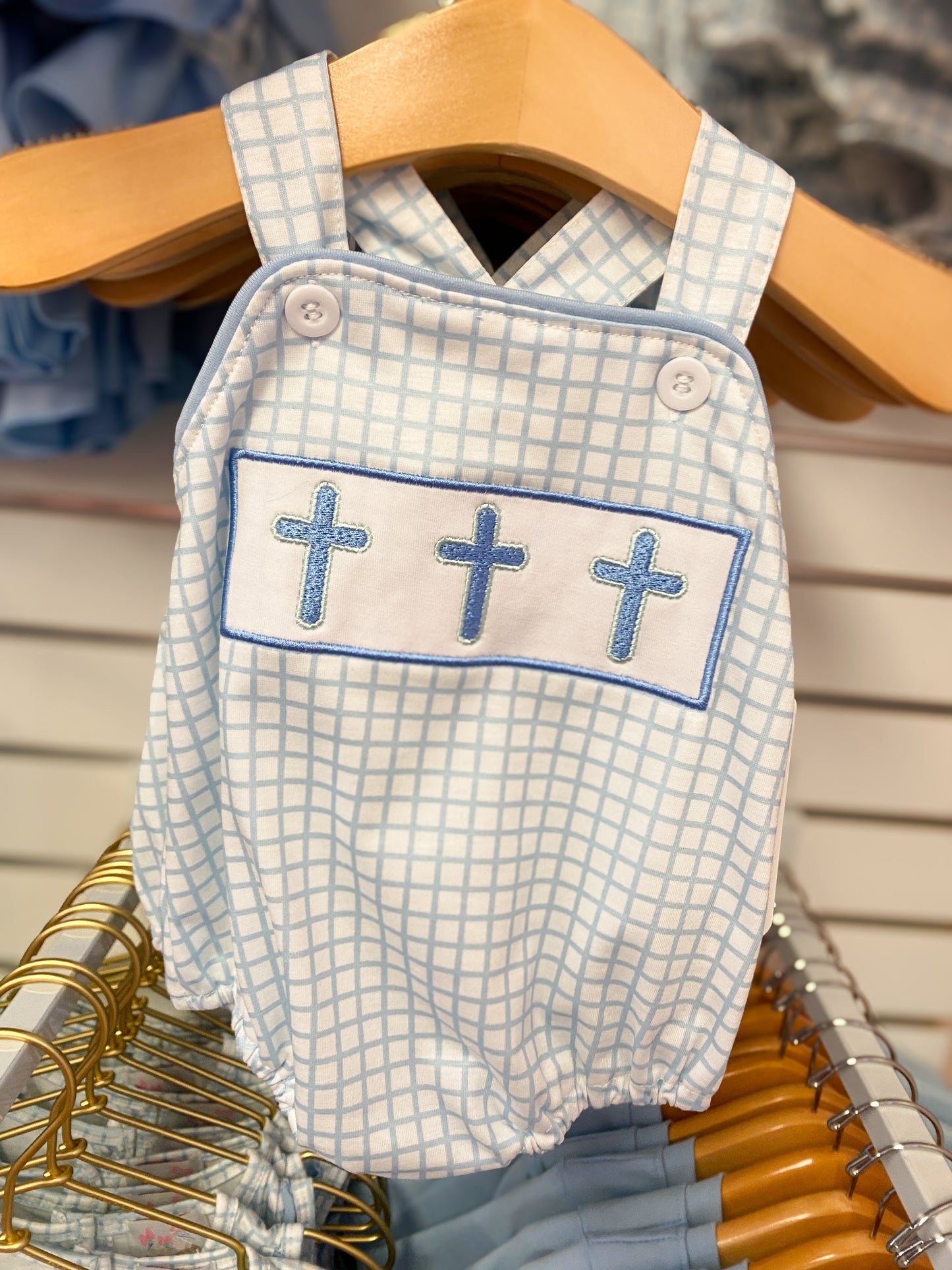 Cross Embroidery Boy Bubble
