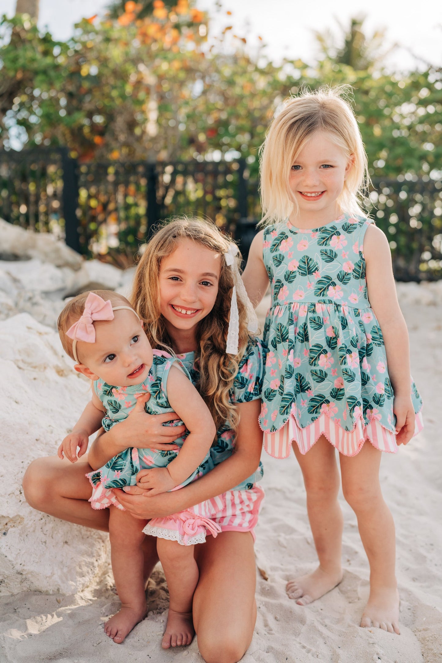 Hawaiian Scallop Tunic Set