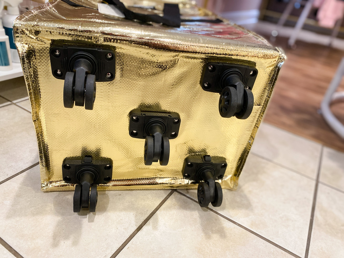 Simply Southern Rolling Tote Bag – Metallic Gold, Silver, or Black