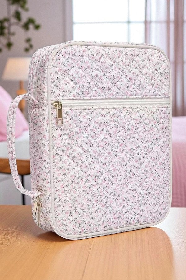 SC - Naomi Pink Floral Print Bible Cover