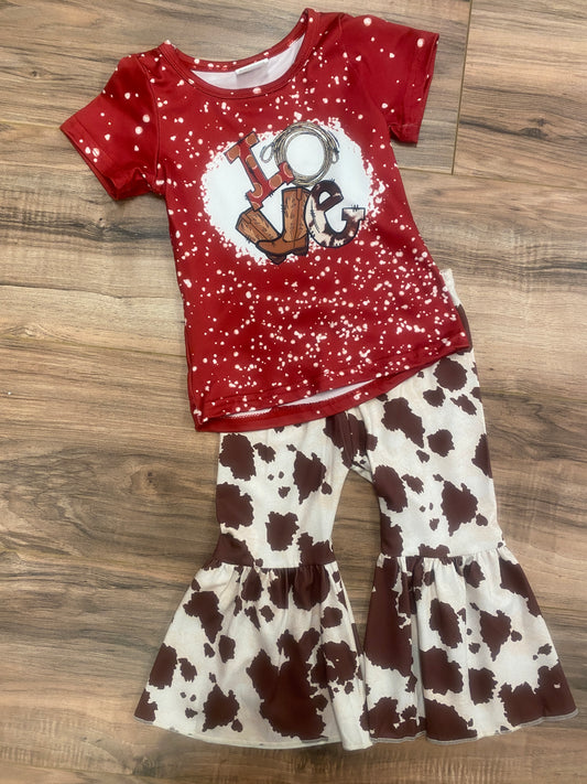 LOVE cowgirl pants set