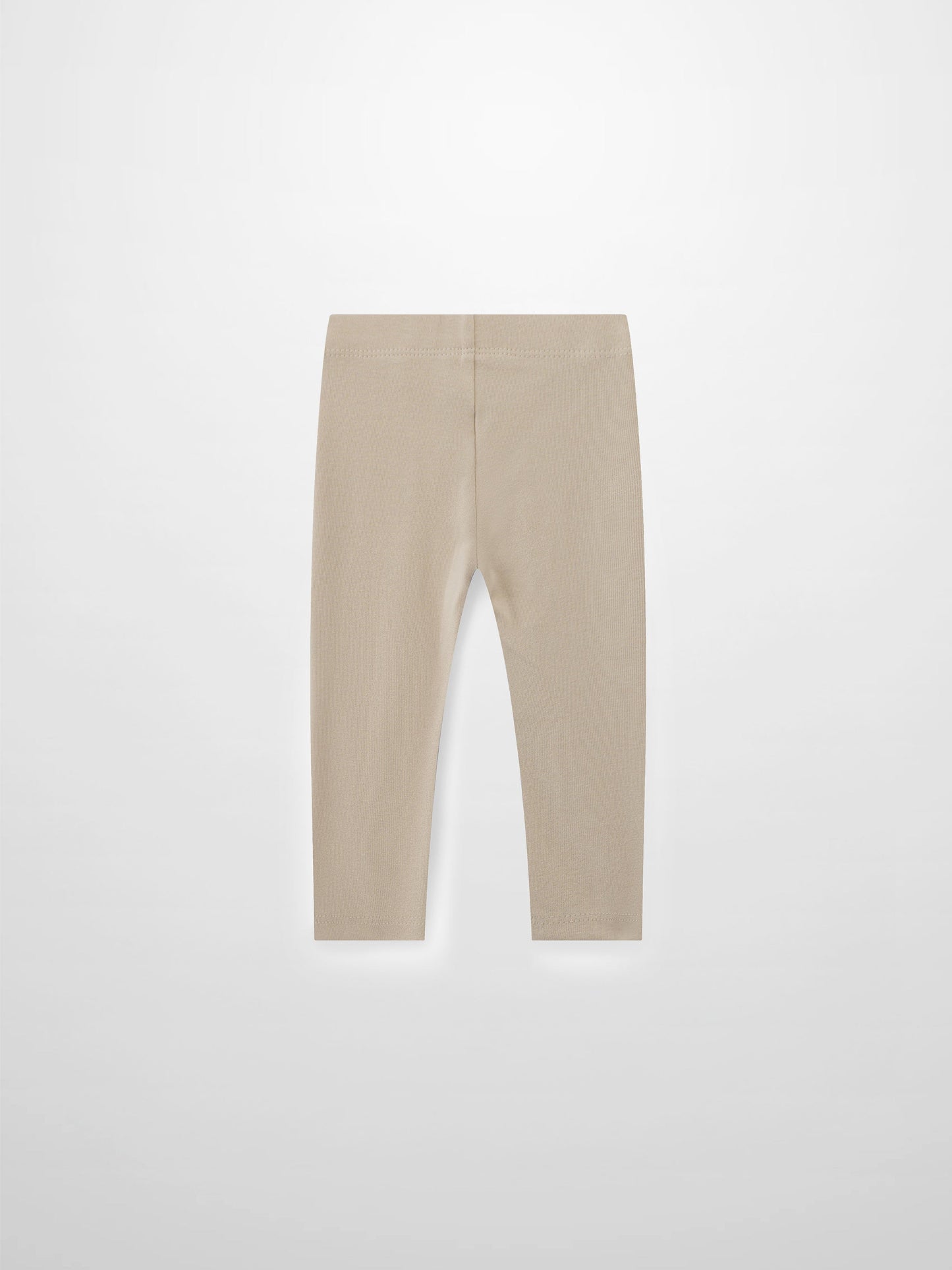 Non Ribbed Leggings - Taupe