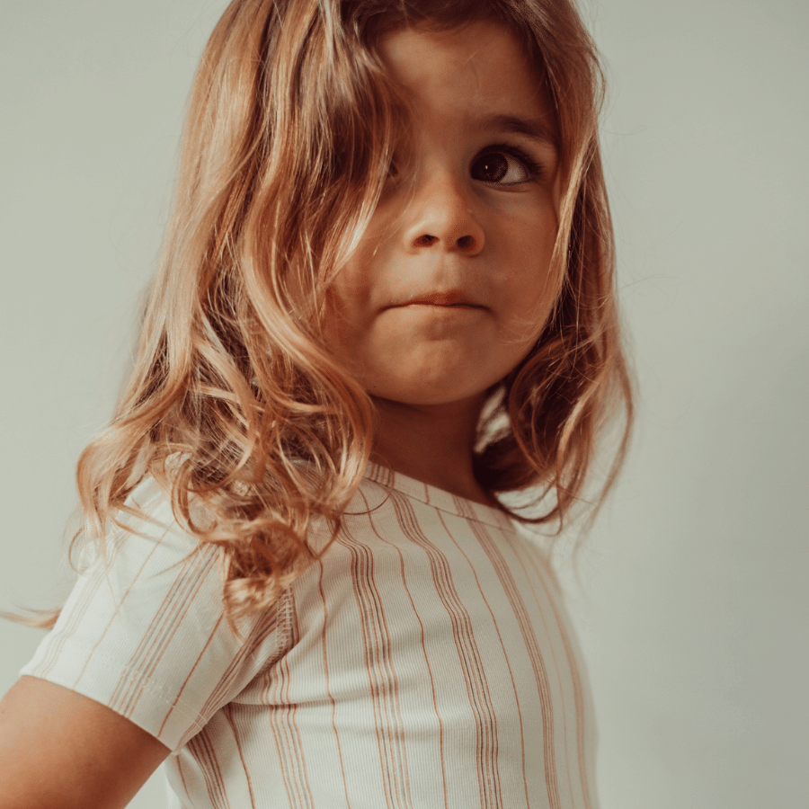 The Printed Legging - Rose Stripe