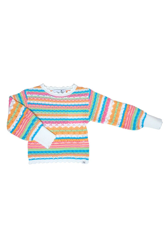 Retro Stripe Knit Sweater