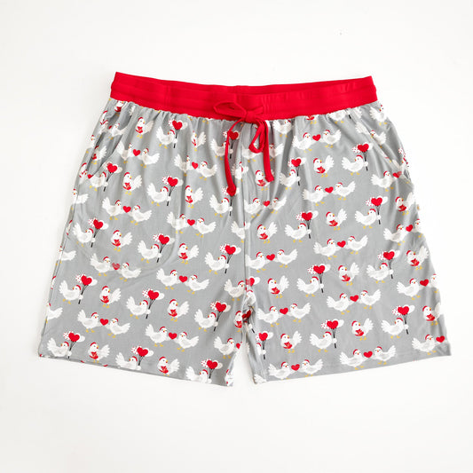 Charming Chickens Grey Dad Shorts