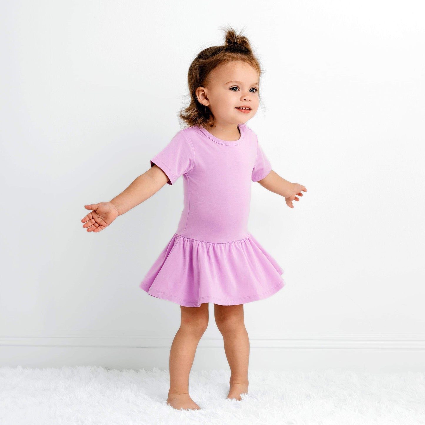 Lavender Haze Bodysuit Twirl Dress