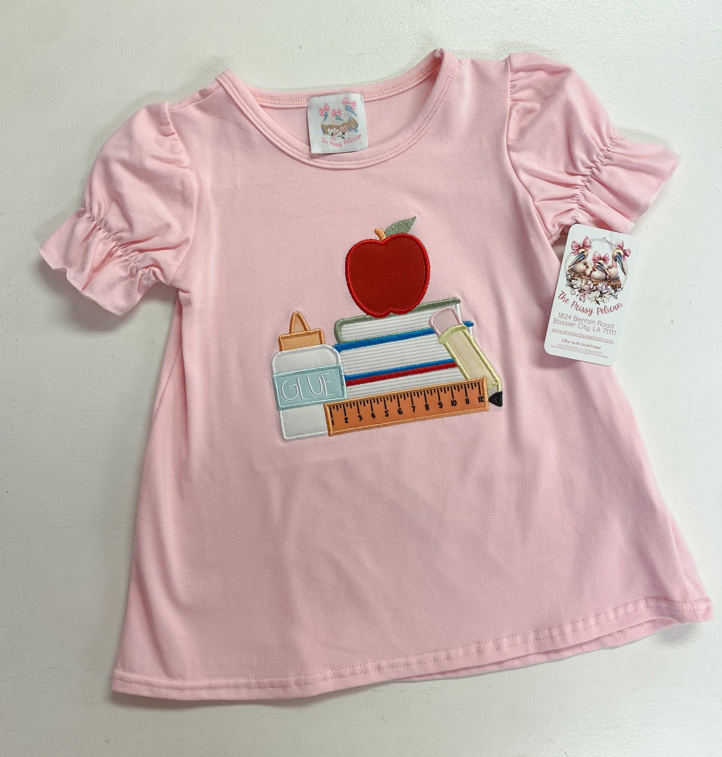Back to School Apple Applique