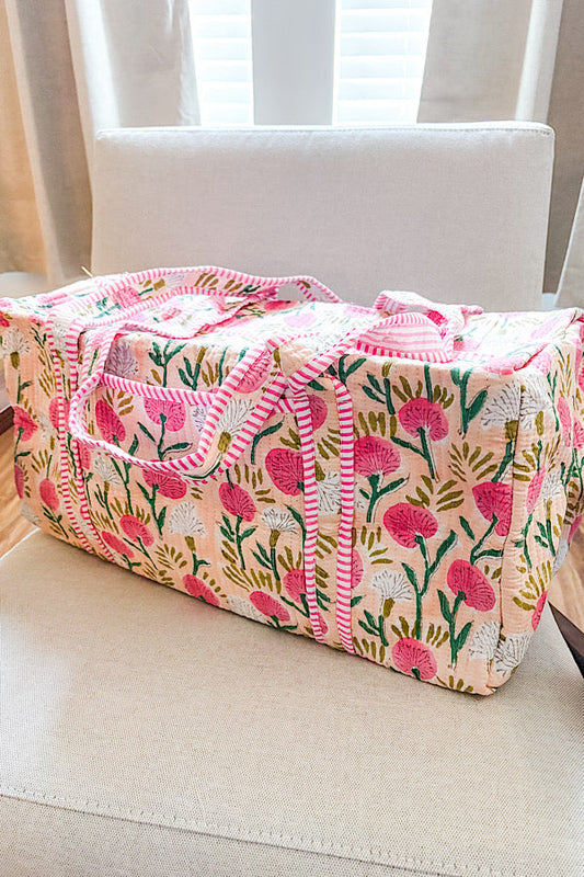 SC - ETA 7/21 - Harley Pink Floral Duffle Bag