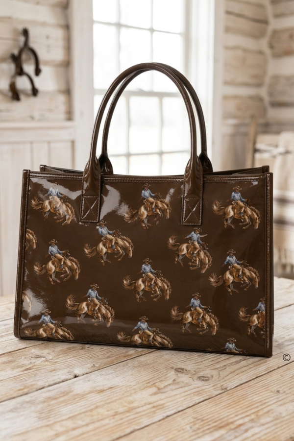 SC - ETA 10/15-10/29 The Saddle Up Vinyl Tote Bag©