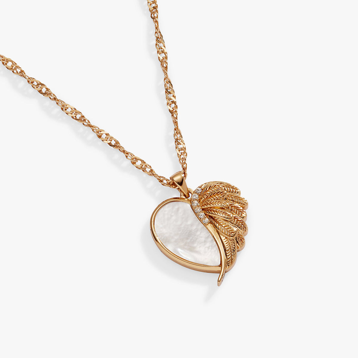Wings of Protection Charm Necklace