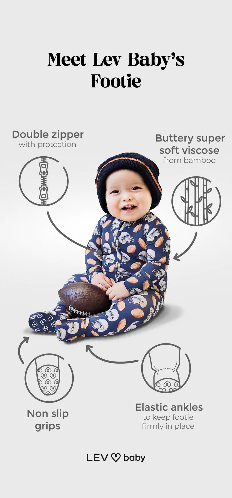 Miles Zippered Footie