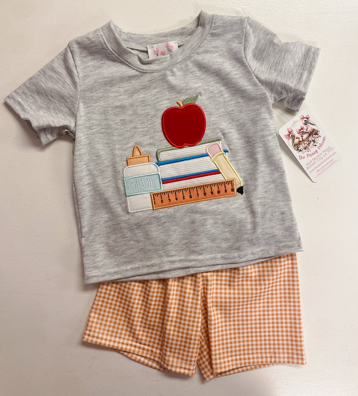 Back to School Apple Applique