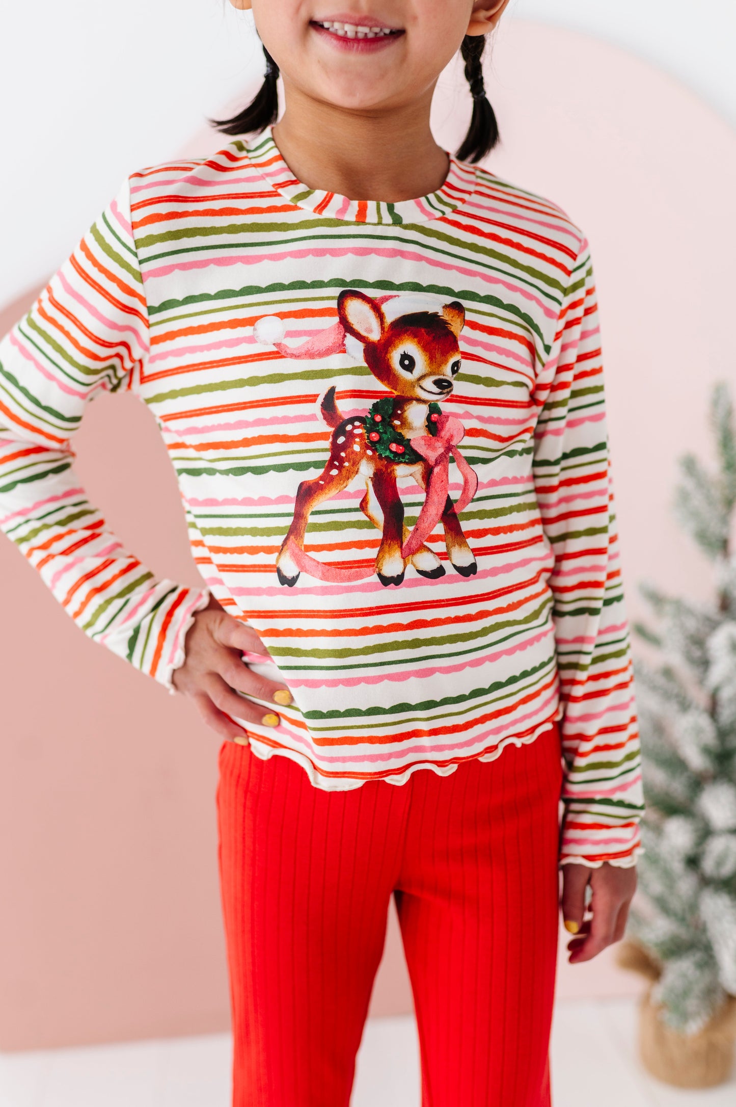 Vintage Reindeer | Bamboo Long Sleeve