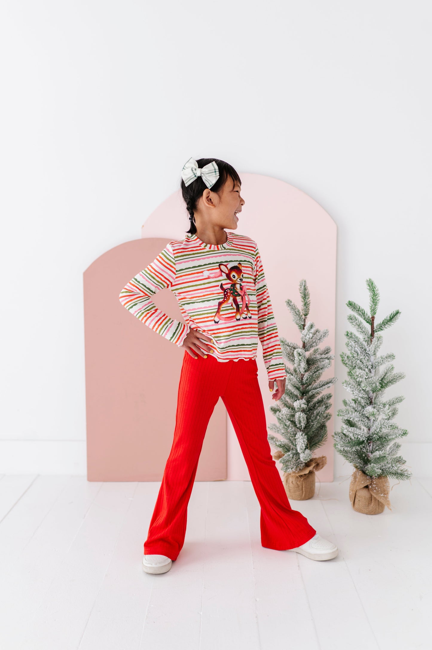Vintage Reindeer | Bamboo Long Sleeve