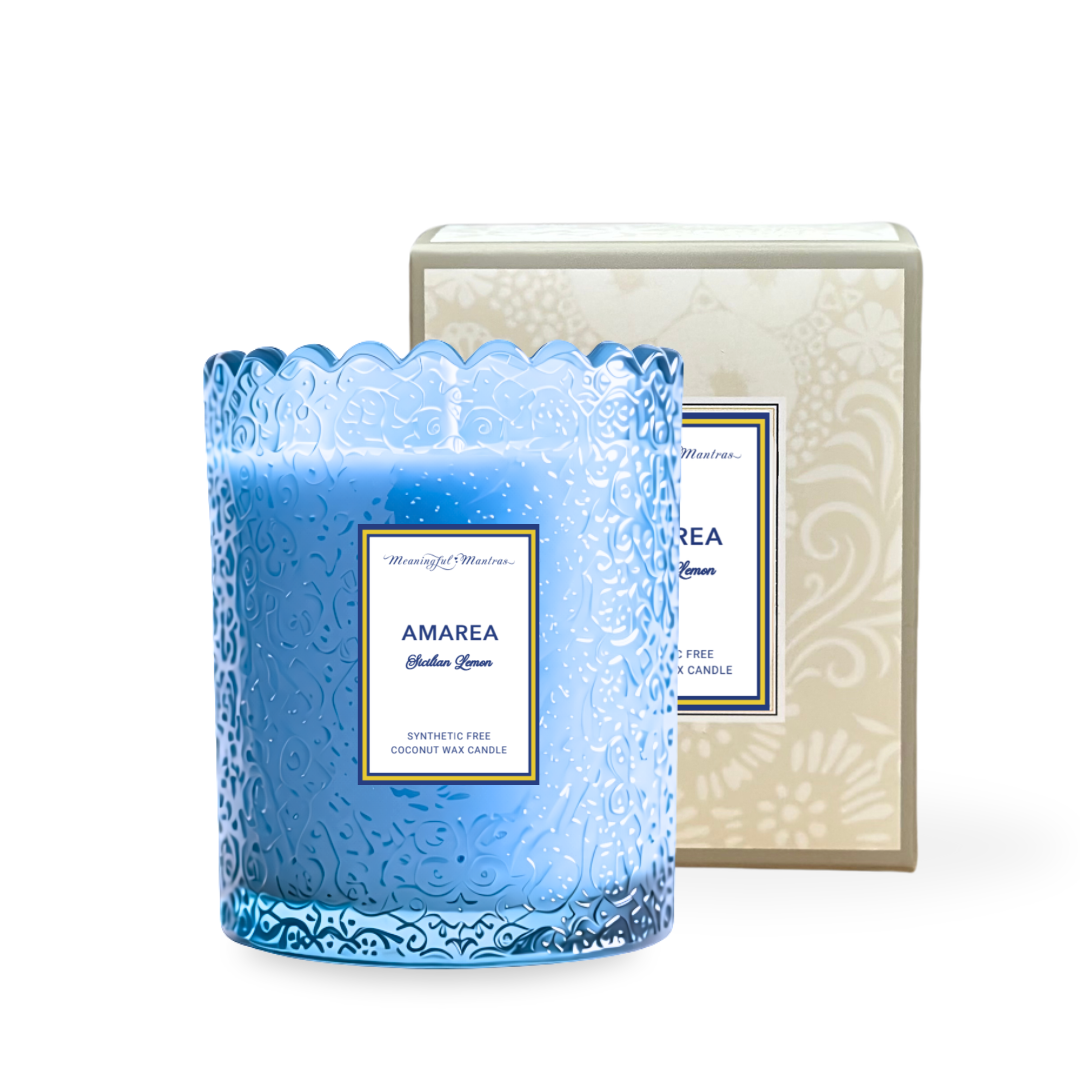 Amarea Sicilian Lemon Natural Candle 8oz Kaia Collection