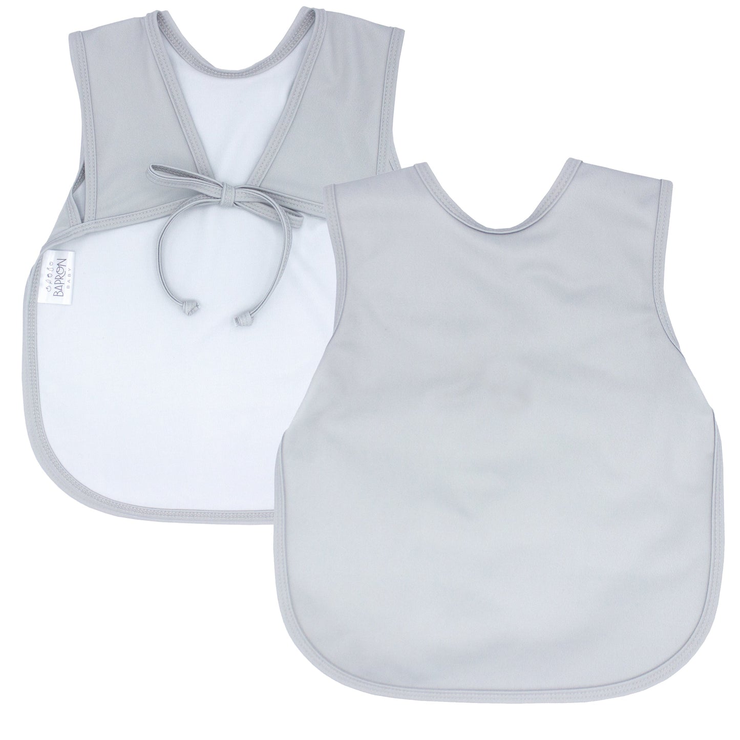 Solid Light Gray Minimalist Bapron