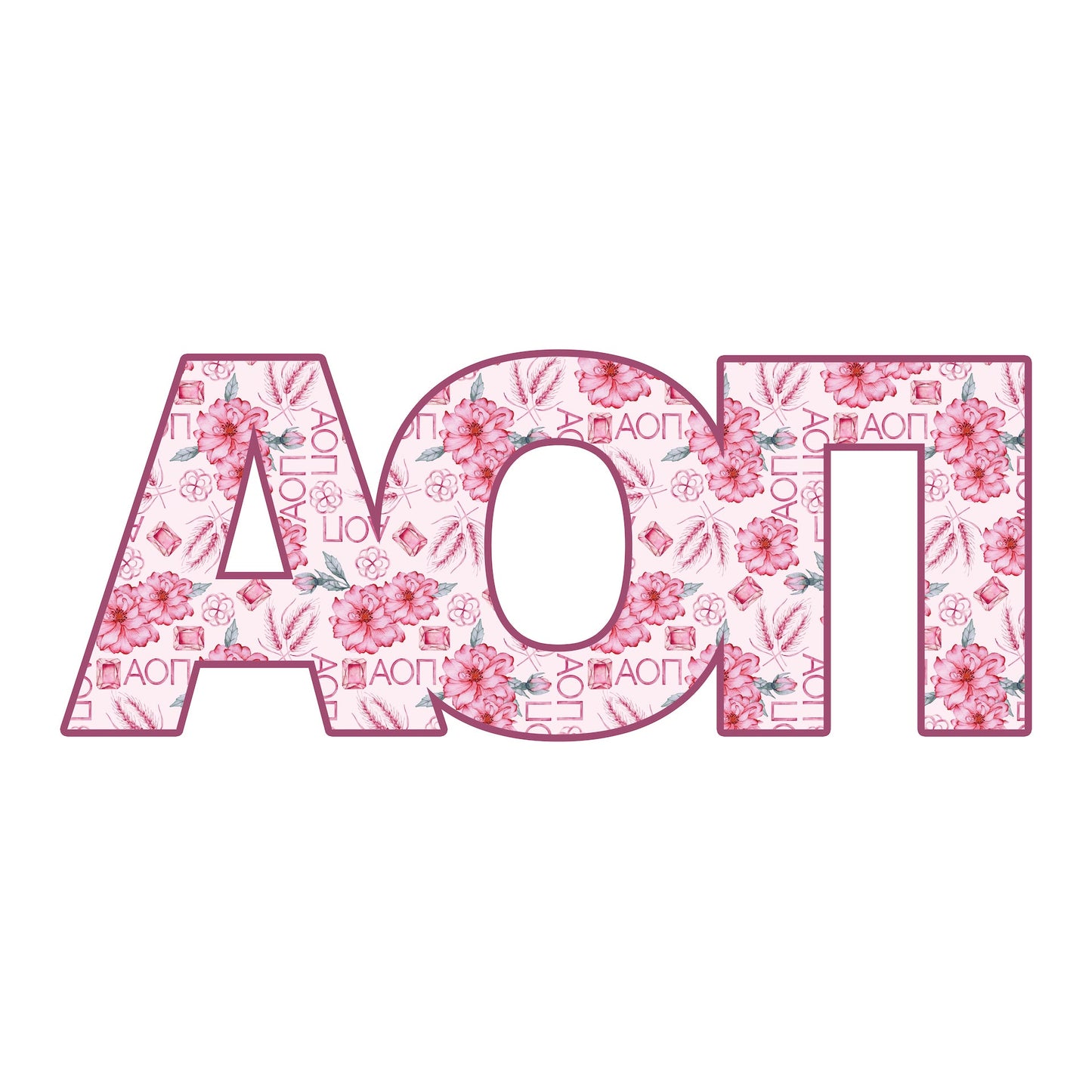 Alpha Omicron Pi Door Hanger