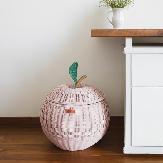 Apple Storage Basket - Pink