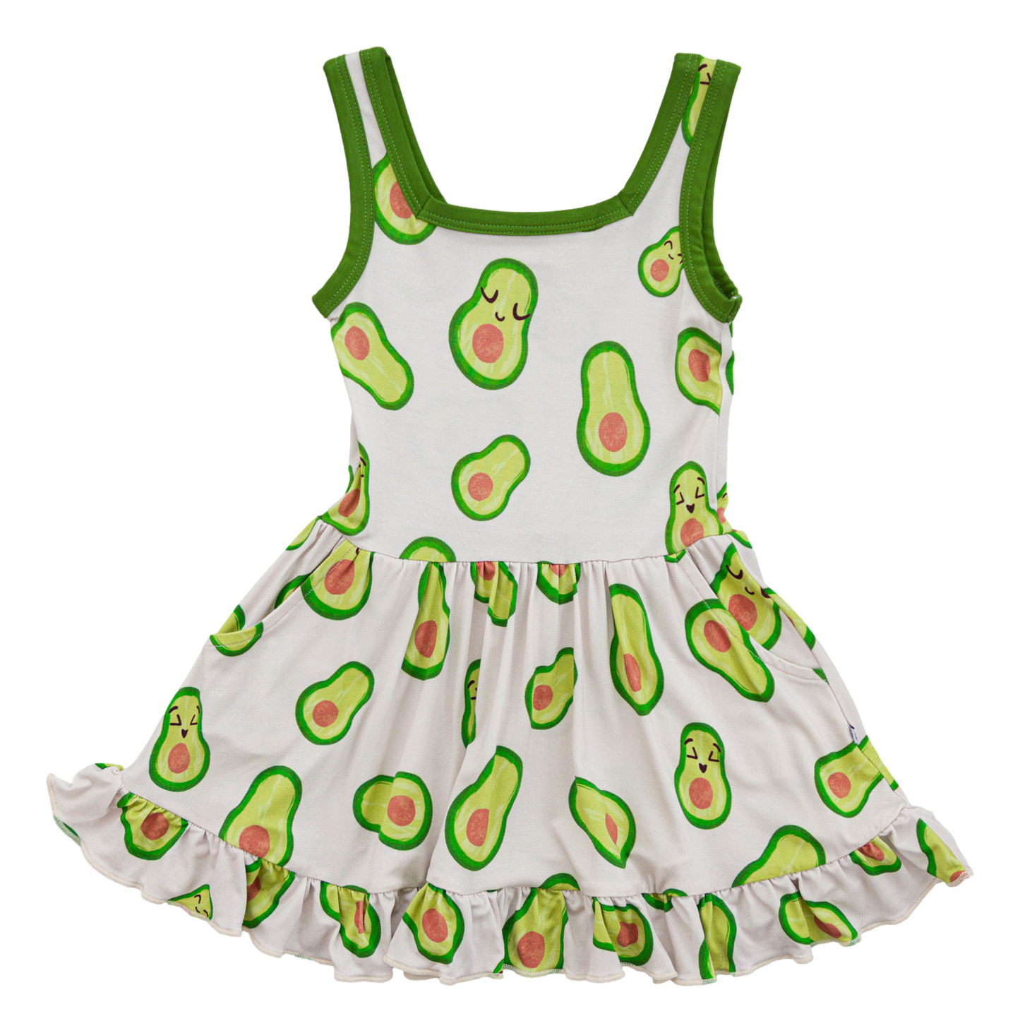 Avocado Birdie Dress