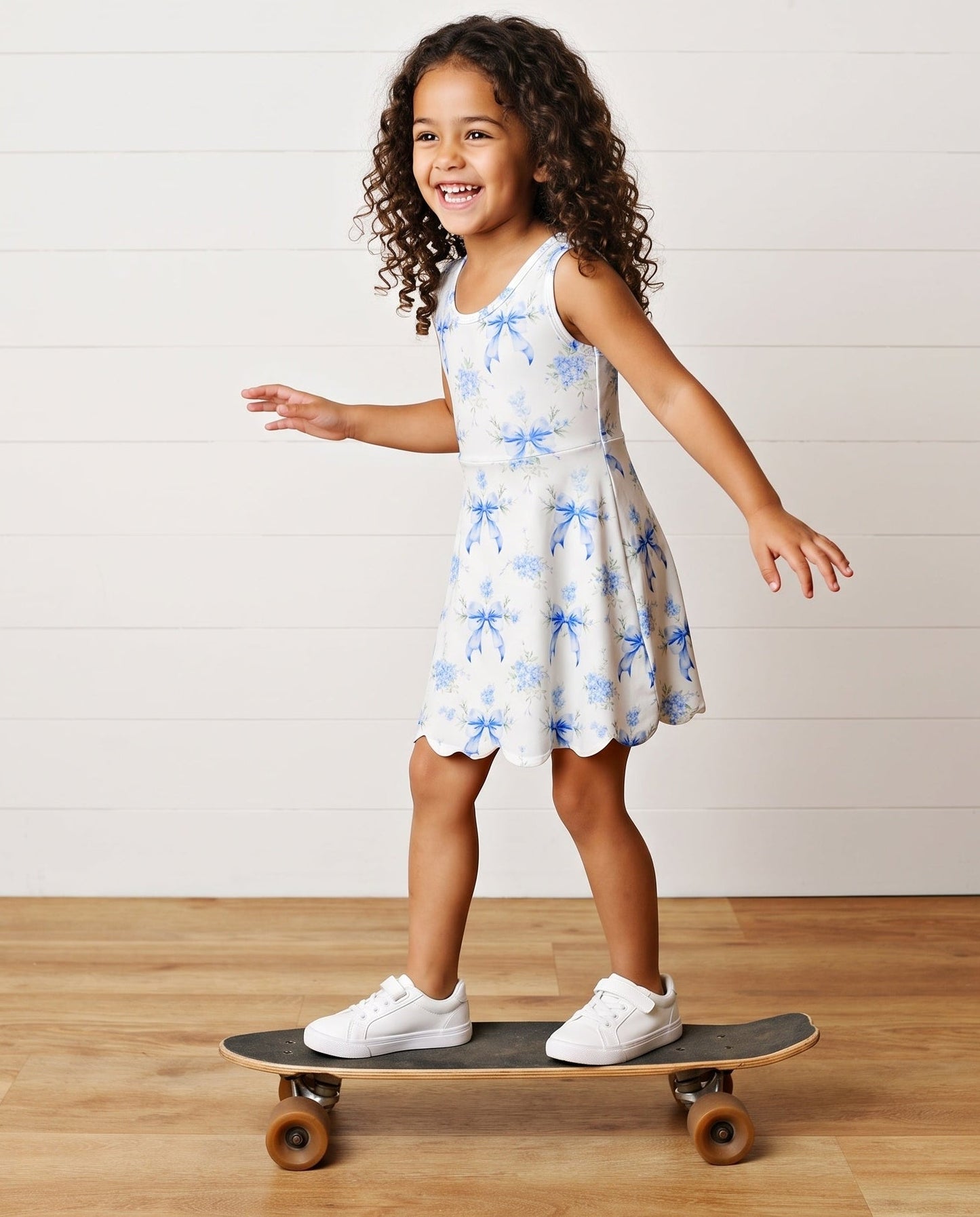 Active Blue Bow Dress