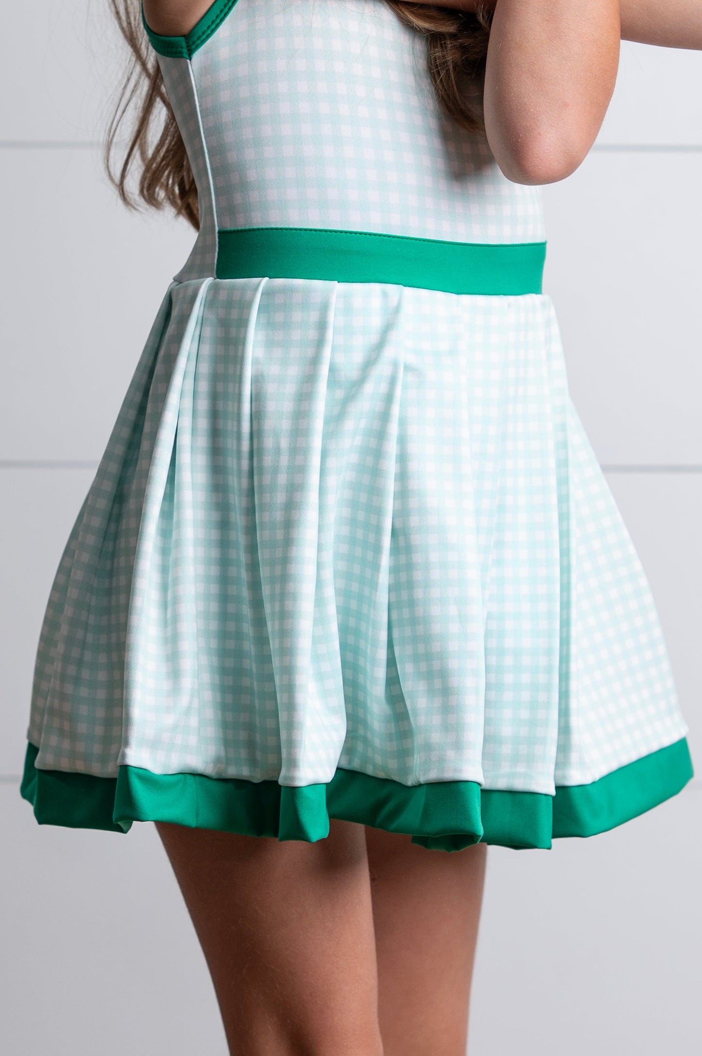 Active Green Check Dress