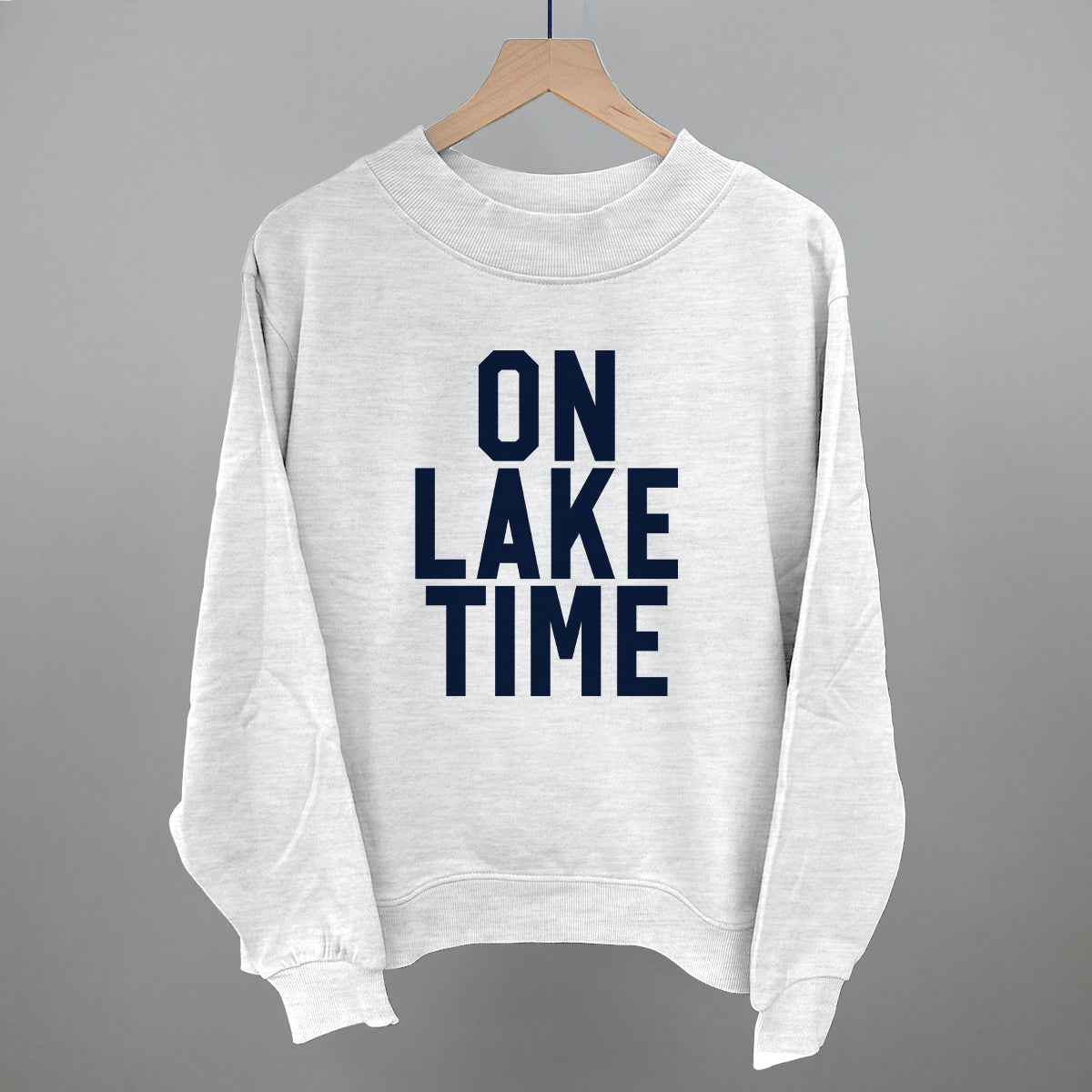 On Lake Time Block Letters