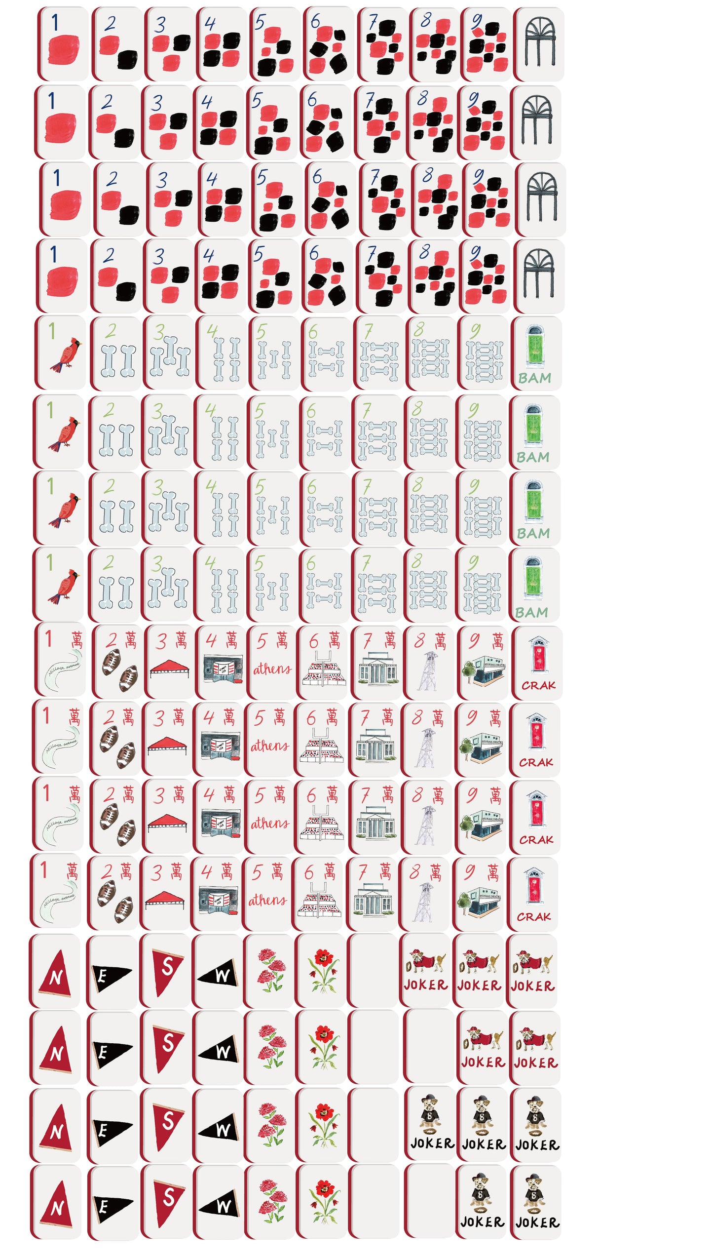 Athens Mahjong Tiles (Preorder)
