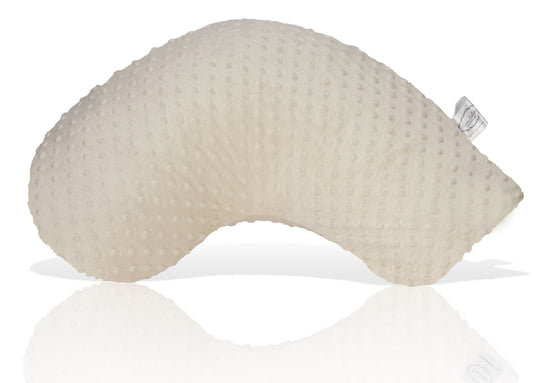 Travel Nursing Pillow - Ivory Dot Pattern - Portable Baby Pillow