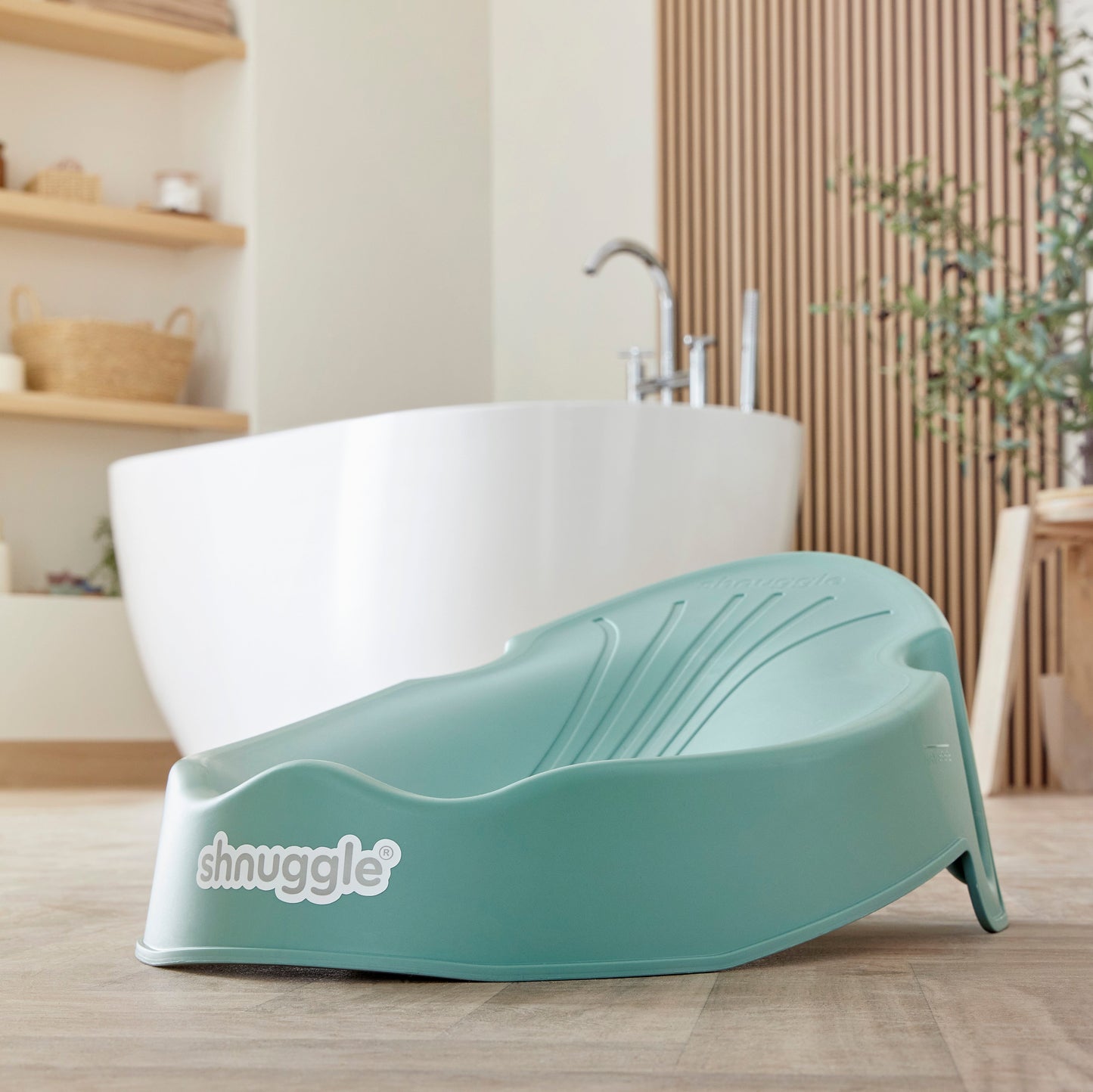 Shnuggle Newborn Baby Bath Support | Ergonomic, Non-Slip & Quick-Dry | From 0-6 months