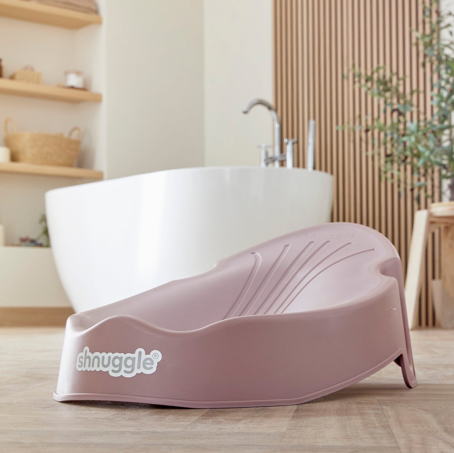 Shnuggle Newborn Baby Bath Support | Ergonomic, Non-Slip & Quick-Dry | From 0-6 months