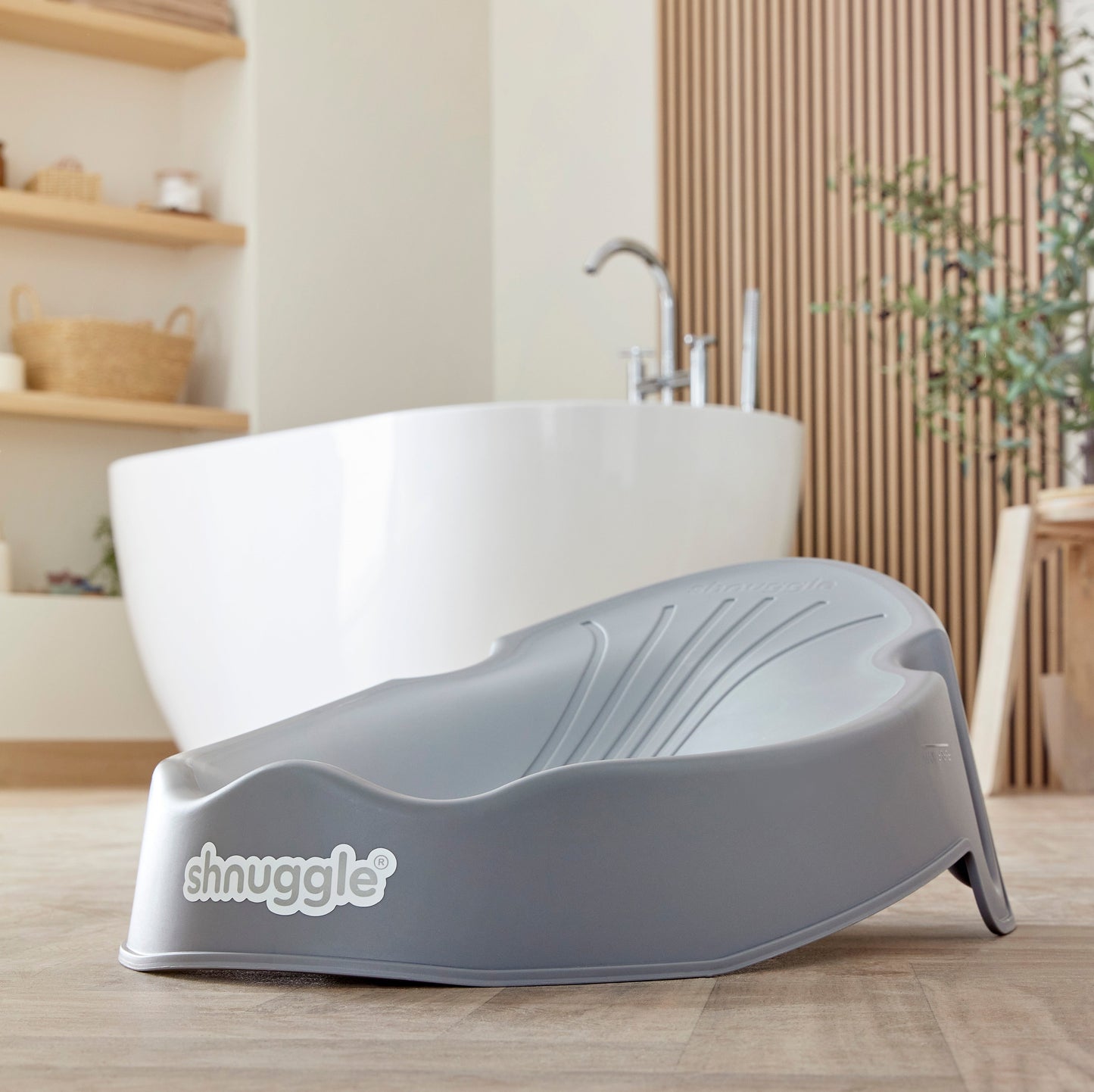 Shnuggle Newborn Baby Bath Support | Ergonomic, Non-Slip & Quick-Dry | From 0-6 months