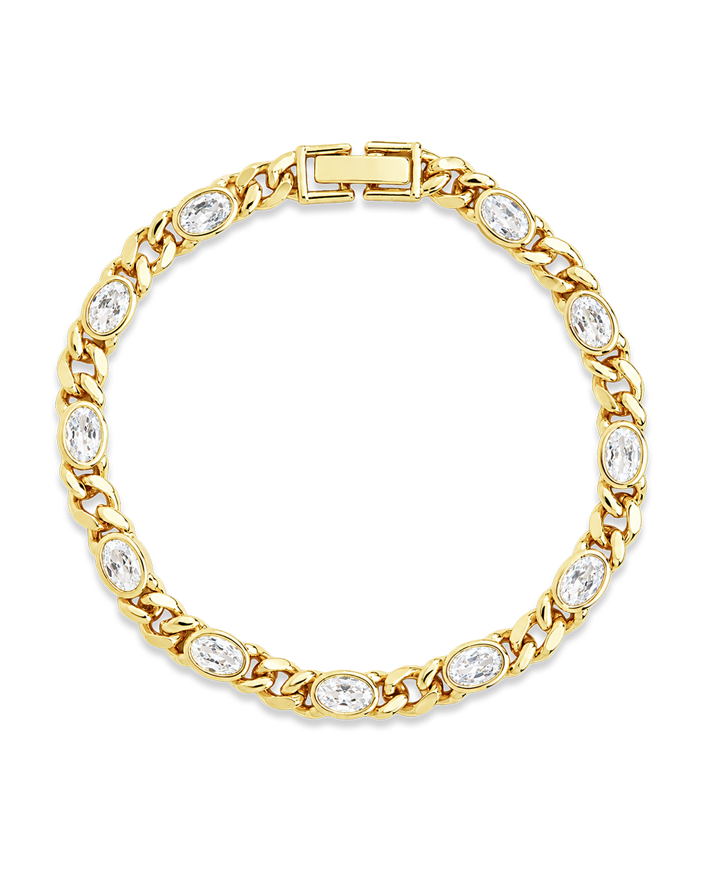 Cassie CZ Bezel Tennis Bracelet