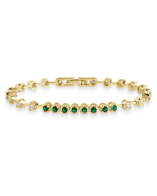 Liesbeth Emerald Accent Tennis Bracelet