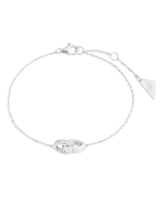 Sterling Silver Keilani Lock Link Bracelet