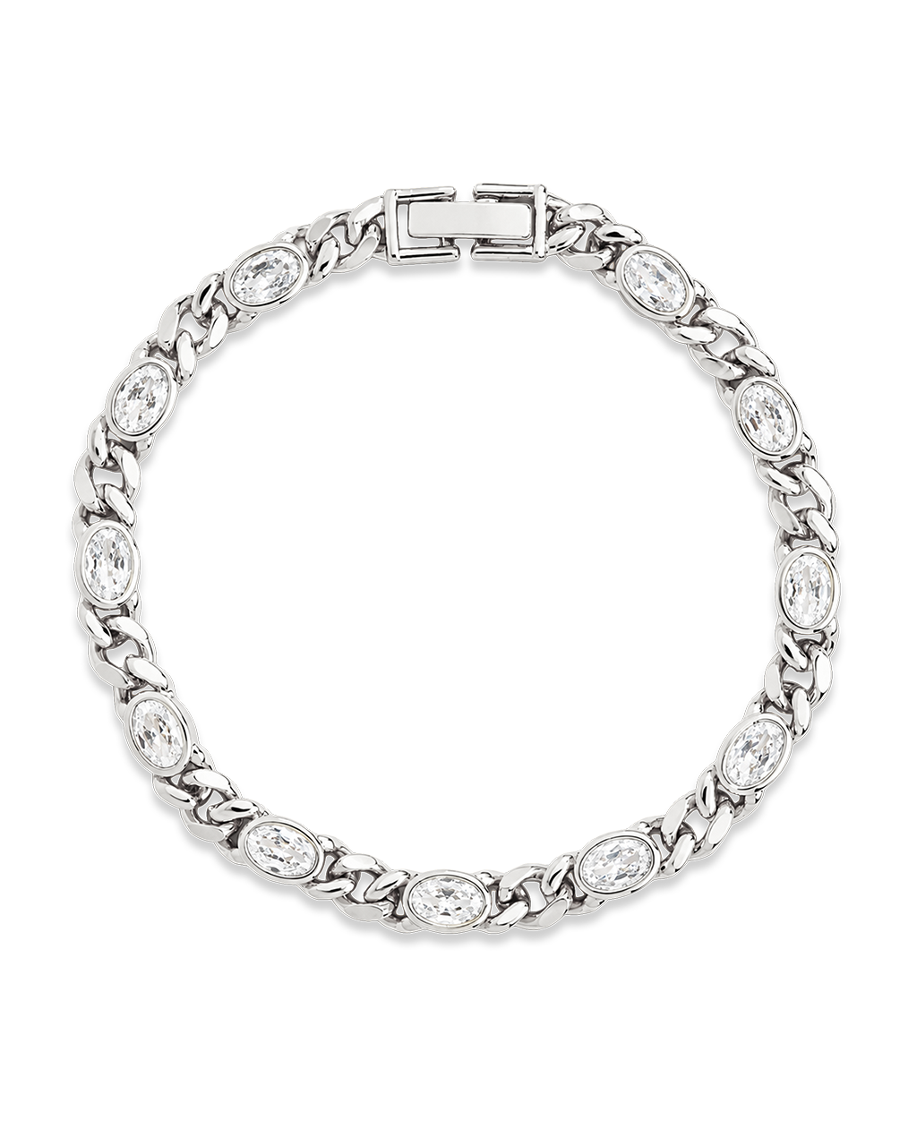 Cassie CZ Bezel Tennis Bracelet
