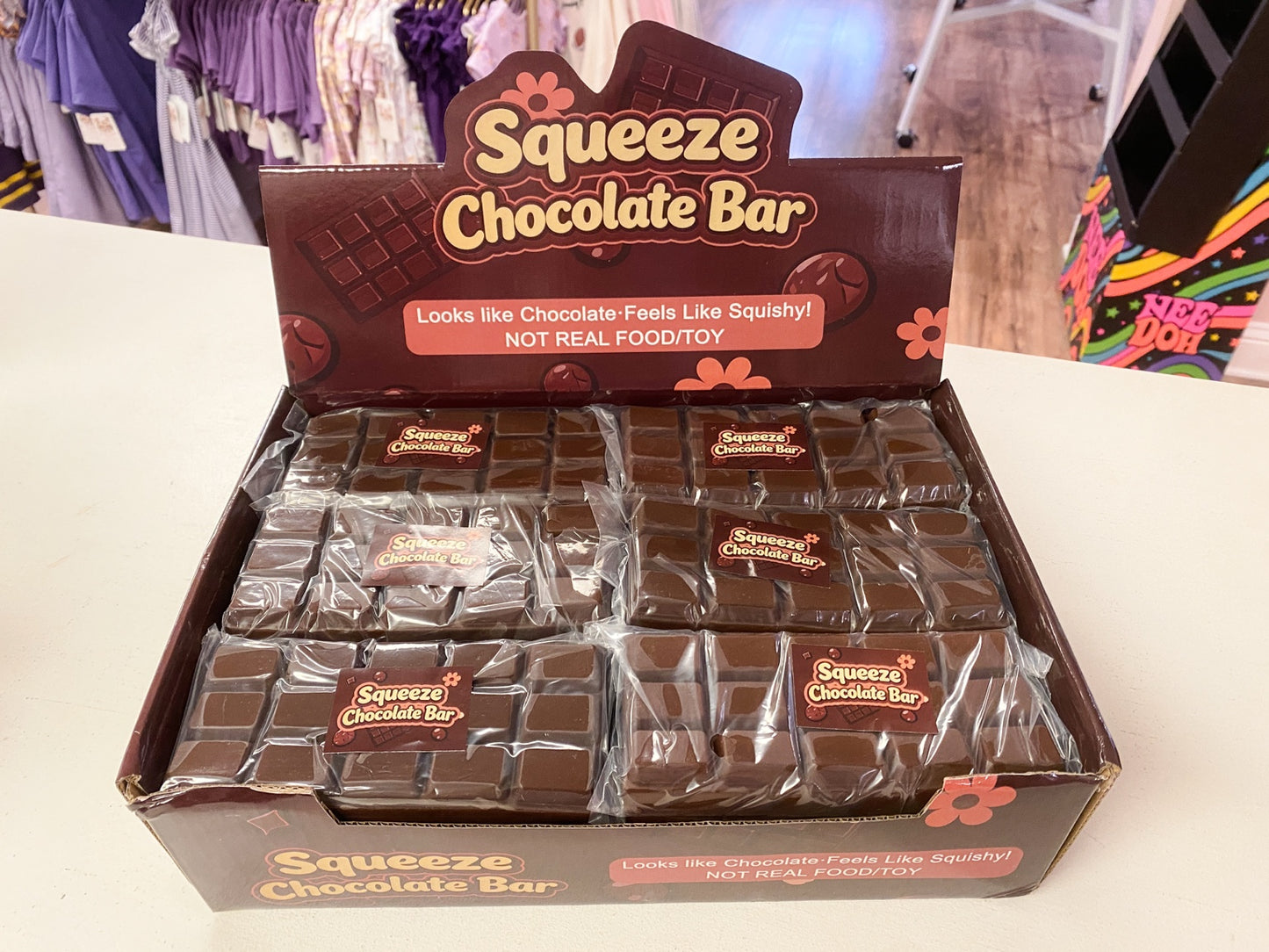 Chocolate Scented Squeeze Chocolate Bar Squishy | Sensory Fidget Toy