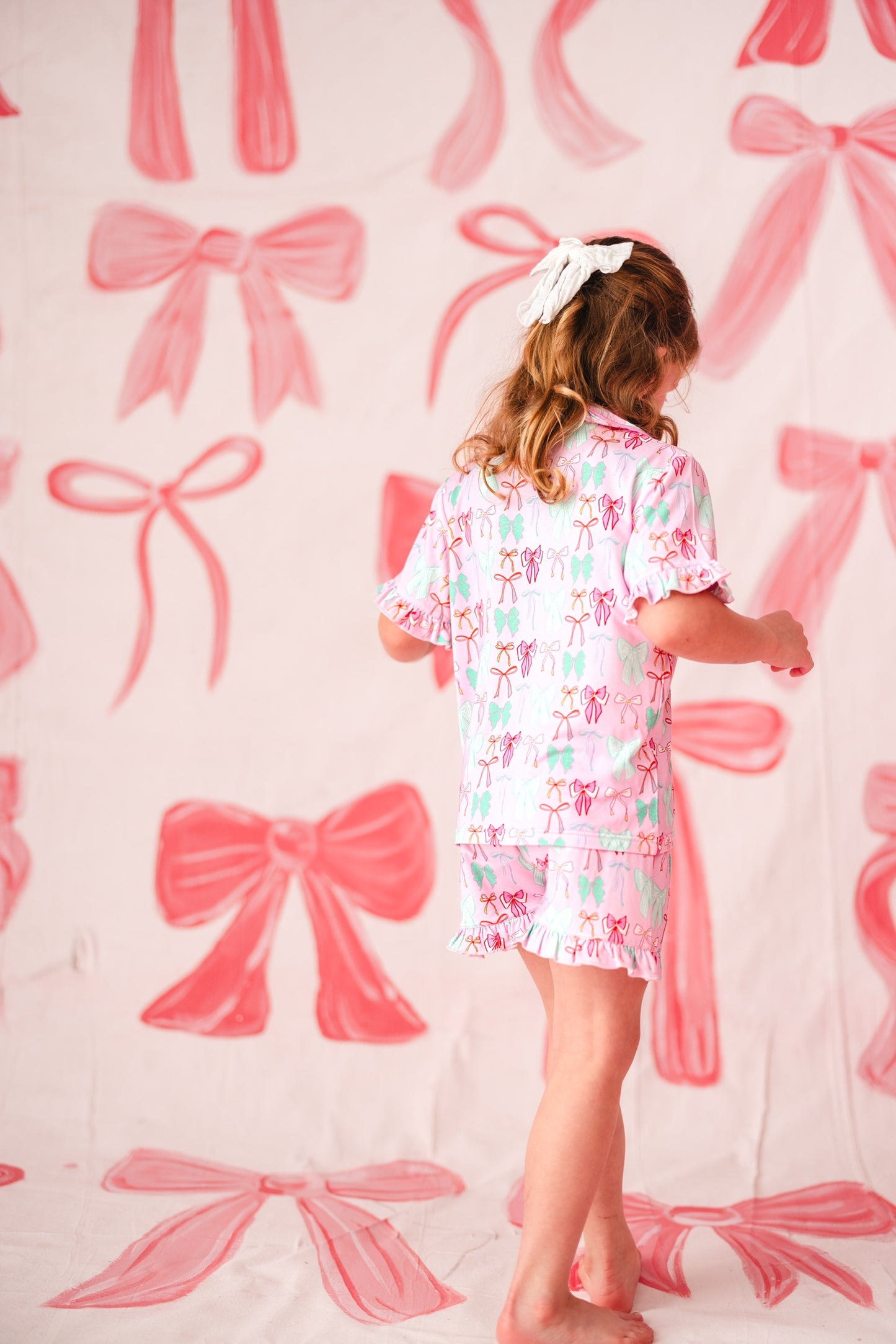 Ruffle Loungewear Set - Bows