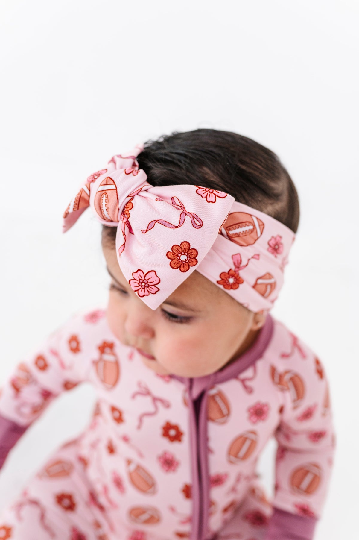 Friday Night Florals Top Knot Bow