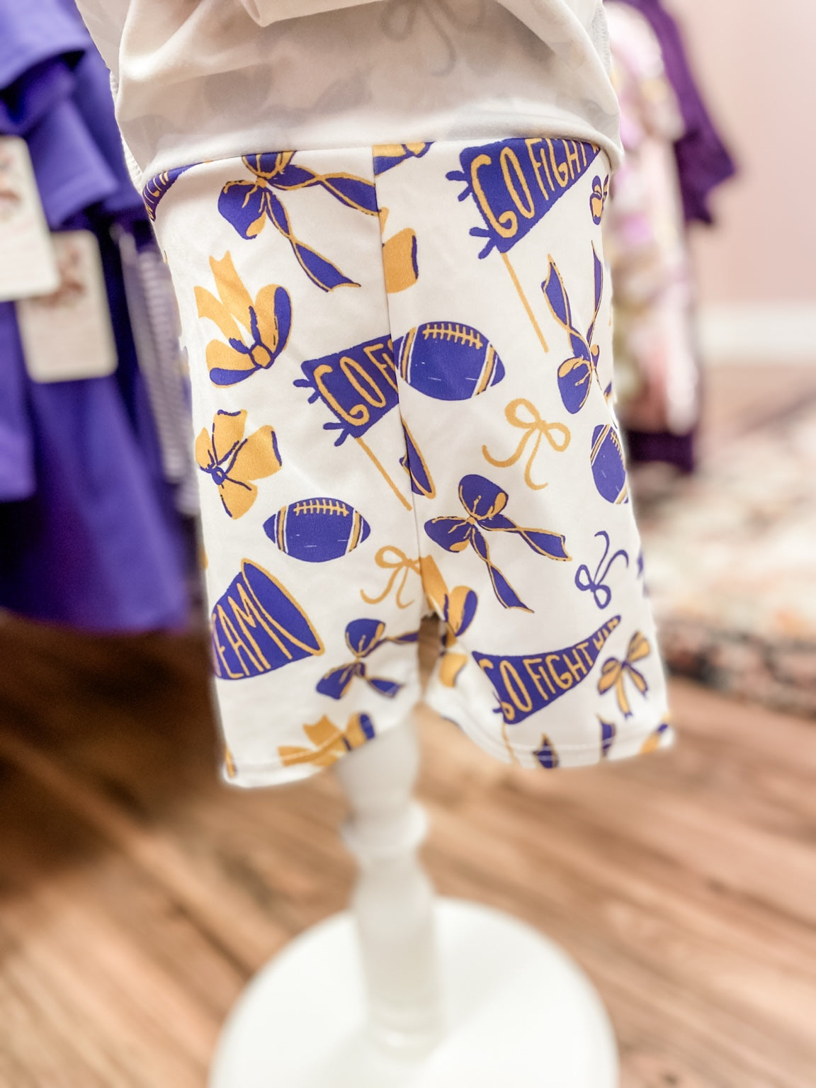 Girls Purple & Gold Gameday Athletic Twirl Dress – LSU Inspired