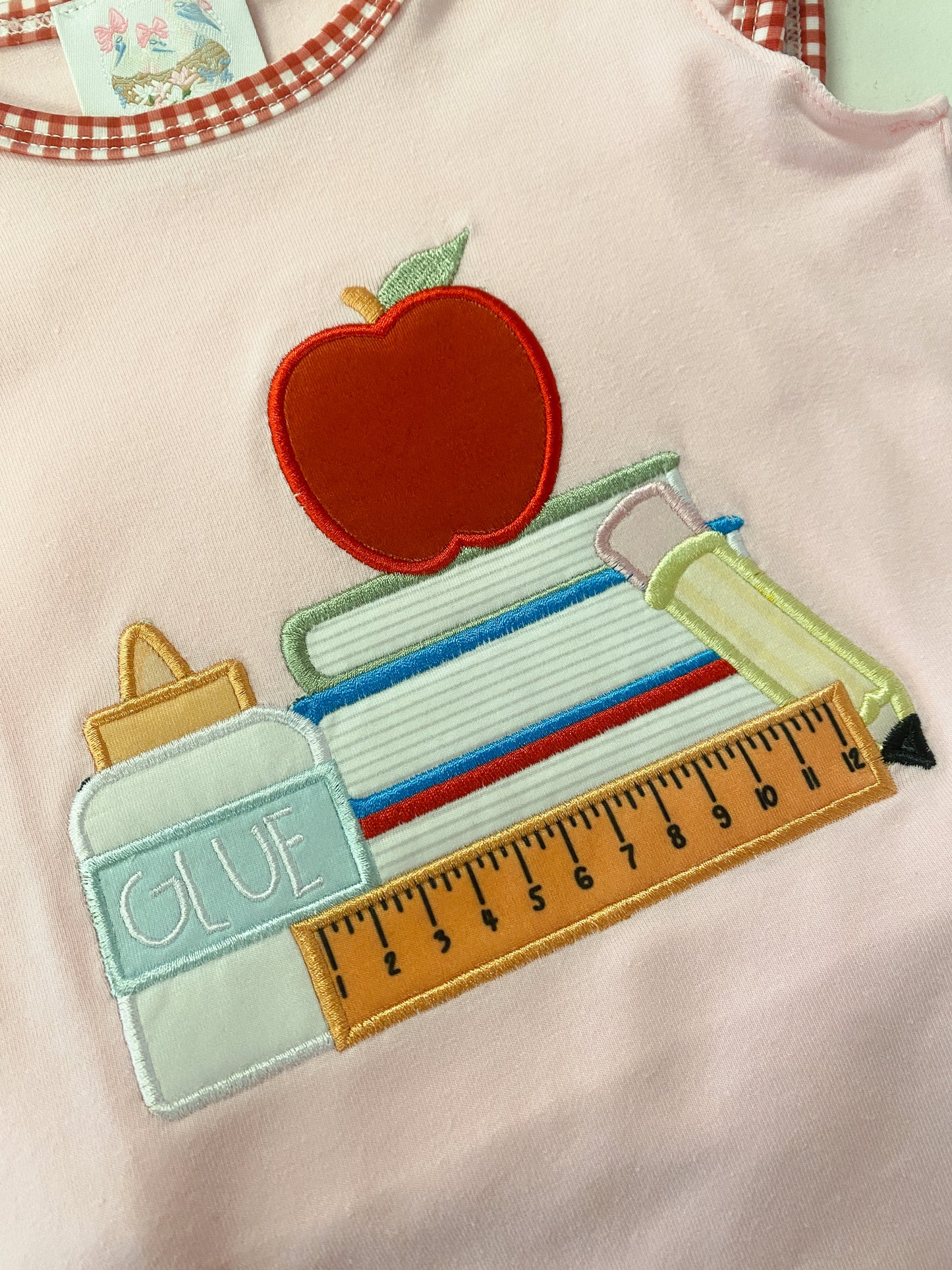 Back to School Apple Appliqué Collection | Girls Dress, Girls Short Set & Boys Short Set | Bossier City, LA