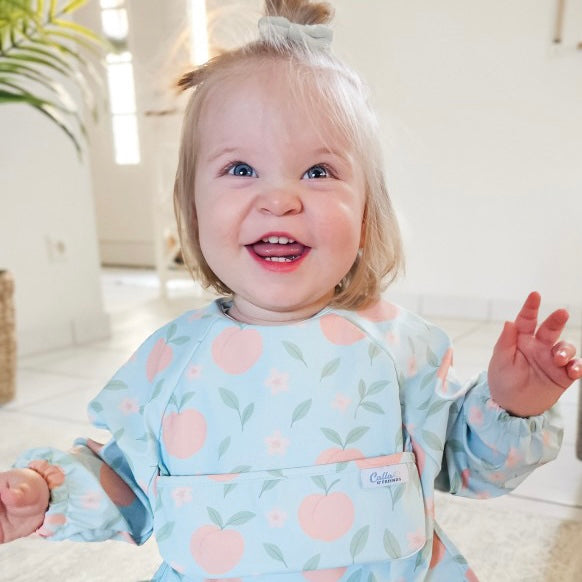 The Grayson Long Sleeve Bib - Peach Blossom