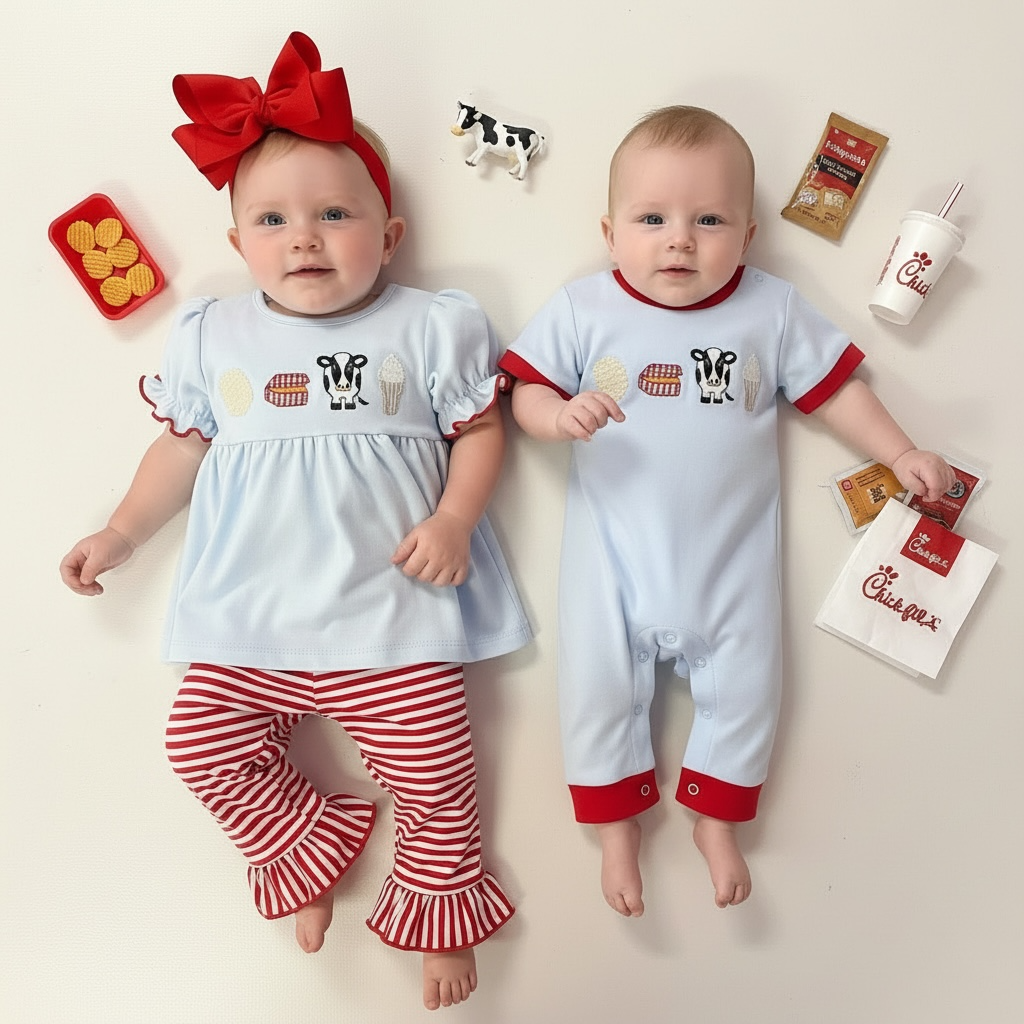Chick-fil-A Inspired Kids Meal Legging Set