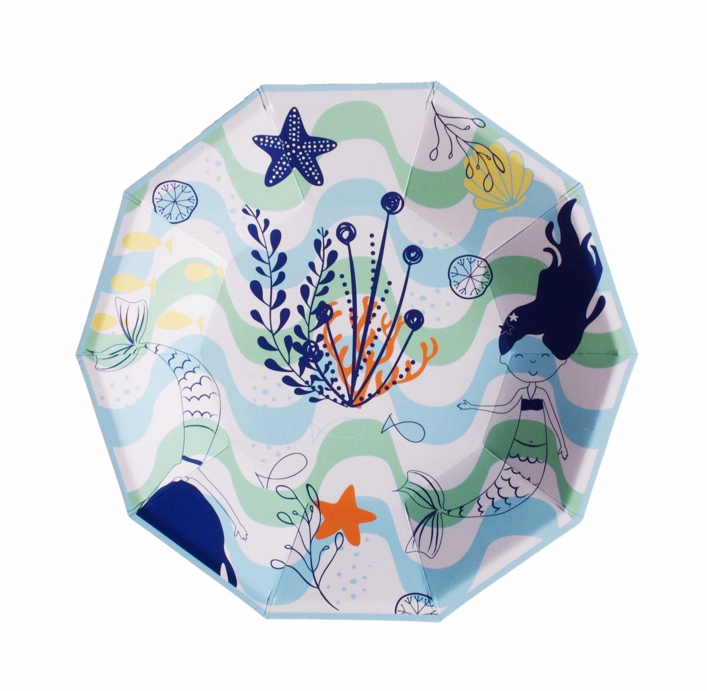 Mermaid Birthday Party Supplies Kit – Under the Sea | Plates, Cups, Napkins | Party in a Box