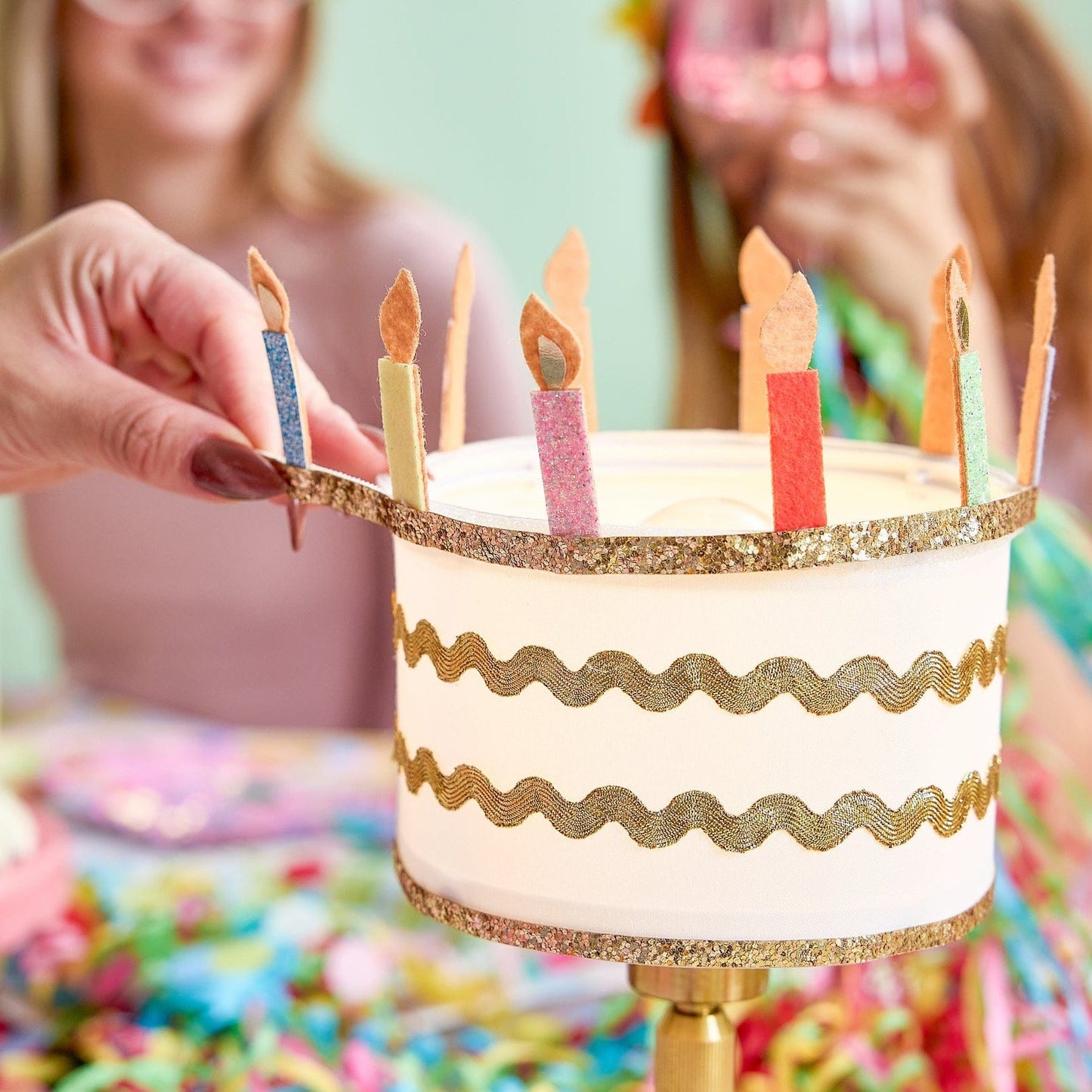 Birthday Cake Rechargeable LED Table Lamp