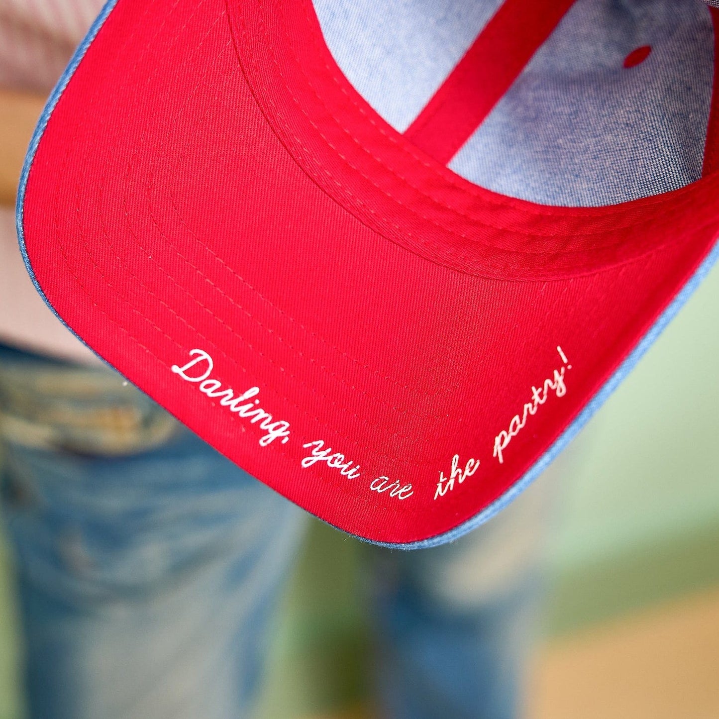 Big Bow Energy Denim Hat